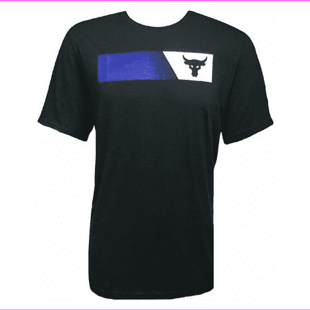 Under Armour Men's UA Project Rock Graphic T-Shirt Black/Blue L