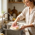 thumbnail image 5 of Kitchen Nano Sponge Wipe, 8-Pack Magic Cleaning Sponge, Double-Sided Scrub Sponge for Dishes, Pots, and Pans, Strong Decontamination for Kitchen Oil and Grease, Red, 5 of 7