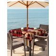 thumbnail image 2 of Outdoor Tablecloth with Umbrella Hole and Zipper, Gingerbread Christmas Square Table Cloth 60x60 Inch Waterproof Tablecloth, Xmas Balls Branches Red Buffalo Plaid Picnic Table Cover for Patio Camping, 2 of 7