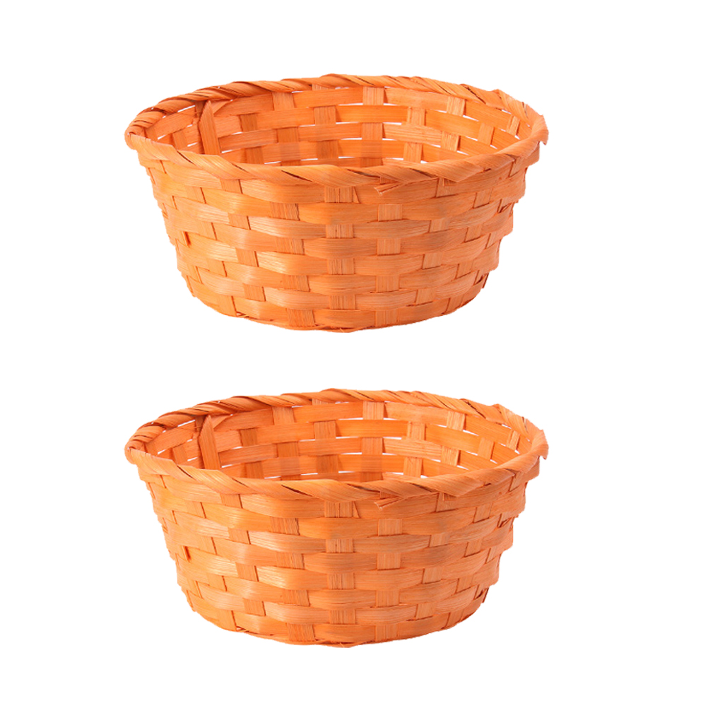 NUOLUX Basket Basket Woven Easter Storage Round Egg Baskets Fruitsmall