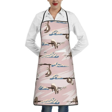 

Sikiie Cloud Sloth Aprons for Kitchen Cooking Aprons Chef Apron for Men Women Chef