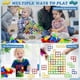 thumbnail image 4 of 64pcs Tetra Tower Balance Stacking Blocks Game, Board Games For 2 Players + Family Games n, 4 of 5