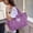 Purple, variant on Menrkoo Expandable Gym Bags Duffle Bags For Sports And Weekend Travel Large Capacity Lightweight Overnight Bags For Men And Women Travel Duffel Bags Sports Tote Bag Black 16.14×14.96×7.9In
