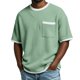 thumbnail image 1 of Camiseta Casual de Manga Corta con Cuello Tripulado 100% Fibra de Poliéster, Lavable en Máquina, Versátil para el Uso Diario, 1 of 6