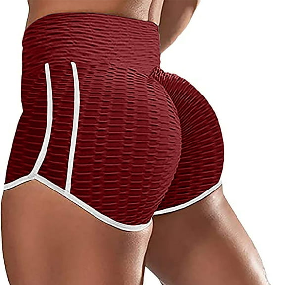 Abcnature Plus Size Shorts, Womens Athletic Shorts, Women Basic Slip Bike Shorts, Compression Workout Leggings Yoga Shorts, Comfy Beach Shorts, Yoga Pants, Cycling Sport Shorts Red XL
