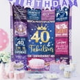 thumbnail image 3 of Gift for Women 40th Birthday, 40th Birthday Gifts Blanket, 40 Year Old Birthday Gifts for Women, Birthday Gifts for 40th Birthday Woman, 40th Birthday Gifts Decorations for Women Friends Sister, 3 of 5