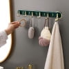Perchero de pared con 6 ganchos resistentes, adhesivos y multiusos para organizar la sala, el dormitorio y el baño.