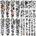 thumbnail image 1 of Tatuajes temporales Metuu Full Arm 48 hojas impermeables, 1 of 7