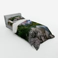 thumbnail image 3 of Ambesonne Nature Bedding Set 4 Pcs, Lake by Forest Mountain, Queen, Multicolor, 3 of 3