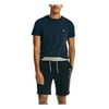 NAUTICA Mens Black Logo Graphic Classic Fit Athletic Shorts L