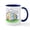 White/Navy Inside, variant on CafePress - Sleeping Easter Bunny Mug - 11 oz Ceramic Mug - Novelty Coffee Tea Cup