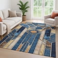 thumbnail image 6 of Addison Rugs Mayfield Premium Machine Washable Transitional Geometric Blue Rectangle Rug, 10' x 14', 6 of 6