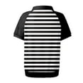 thumbnail image 4 of NAMTYQX Womens Summer Tops Soft Lapel Casual Womens Bowling Shirt Short Sleeve Hip Black Size 3XL, 4 of 5