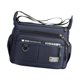 thumbnail image 4 of Bolso bandolera para hombre, moderno, con cremallera, múltiples bolsillos, impermeable. Azul oscuro, 4 of 9