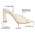 thumbnail image 2 of Journee Collection Womens Dola Open Square Toe D'Orsay Block Heel Sandals, 2 of 6
