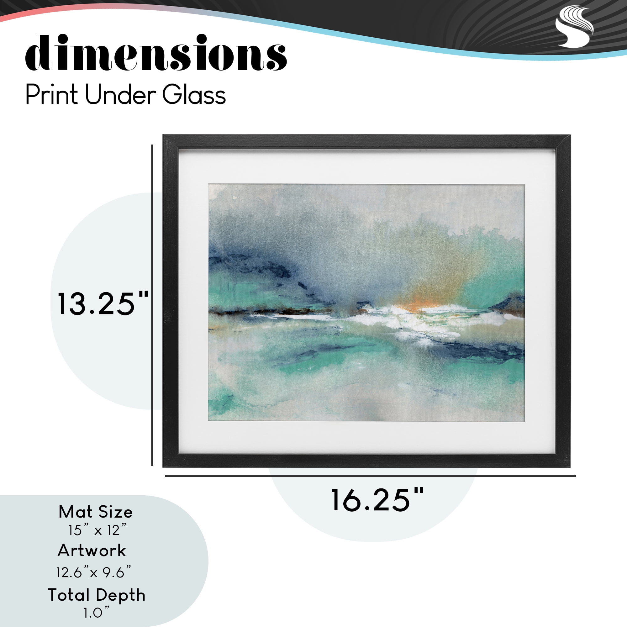 Stupell Industries Sun Bleached Crossing Black Framed Print Under Glass, design by NLS Design