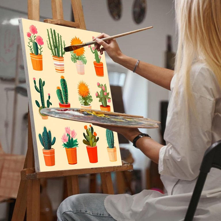 Paint By Numbers Adult Kit, Street Cafe Adult Paint By Number