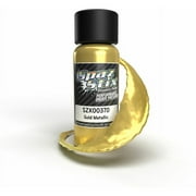 Spaz Stix 00370 Gold Metallic Airbrush Ready Paint 2oz Bottle