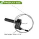 thumbnail image 4 of Agarre de Acelerador de 22mm Unique Bargains con 1 Cable de Acelerador Blanco de 120cm, Agarre de Acelerador de Motocicleta de Aleación de Aluminio CNC para Manillar de 7/8" 22mm Negro, 4 of 6