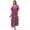 Magenta and Purple, variant on Bimba Womens Cotton Kaftan Long Pannel Kimono Caftan Drawstring Waist Night Wear