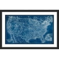 thumbnail image 2 of "US Map Blueprint" Framed Painting Print, 2 of 6