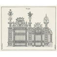 thumbnail image 3 of Langley 24x20 Black Modern Framed Museum Art Print Titled - Design for an Iron Gate III, 3 of 5