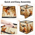 thumbnail image 4 of Fox Foldable Cube Organizer with Handle, 10.8"x10.5"x10.6", Large Capacity Clothes Storage Containers Basket, 4 of 6