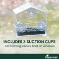 thumbnail image 6 of Perky-Pet Clear Window Wild Bird Seed Feeder – 1.5 lb Capacity, 6 of 16