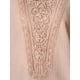 thumbnail image 5 of INSPIRAR CHIC Blusa de Verano de Cuello Redondo Casual para Mujeres con Mangas Cortas y Huecos XS Beige, 5 of 6