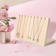 thumbnail image 1 of Necklace Jewelry Stand Wooden Slant Dangling for Pendant Tabletop Shows, 1 of 9