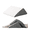 White + Gray, variant on Maphissus 8 in Memory Foam Knee Pillow - Removable Cover, Triangle Wedge Pillow for Knee Support,Leg Elevation
