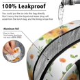 thumbnail image 2 of Insulated Lunch Bag for Women, Floral Print Oxford Fabric Lunch Box, Leakproof Thermal Cooler Tote for Work, School & Picnic, Sunflower Floral Print, 2 of 5
