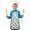 Robot and Arms, variant on Robot and Bolts Blue Pattern Teens Aprons, Adjustable Neck Strap, Toddler & Teens Aprons for Cooking & Baking, 19x23.6 Inches