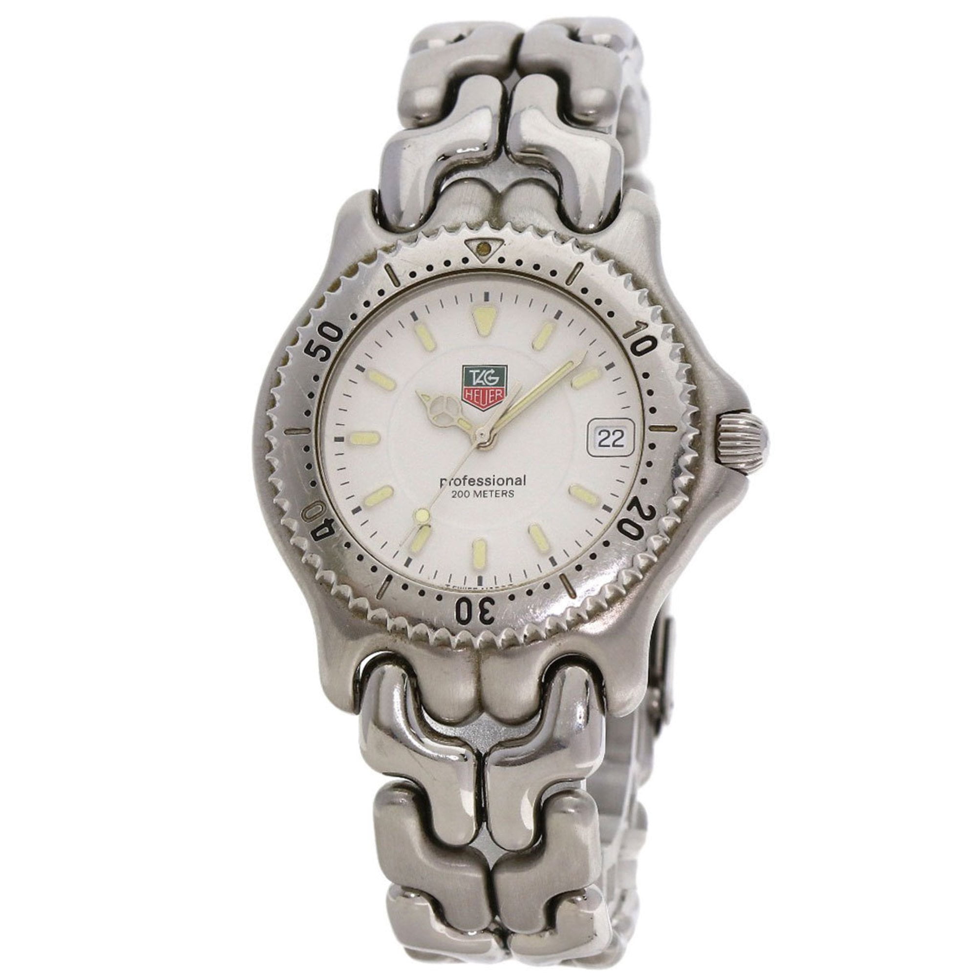 Pre-Owned TAG Heuer WG1112-N0 Cell Date Professional Watch in Stainless Steel/SS for... (Good)