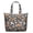 Cute, variant on Vintage Aesthetic Travel Duffel, Boho Artistic Weekender Bag for Women, Abstract Geometric Carry-on Tote with Floral and Tribal Touch