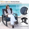thumbnail image 6 of COMLAX FIELD Outdoor Rocking Chairs Set, 3-Piece Patio Furniture Set with Thick Cushions, Outdoor Conversation Bistro Set, 6 of 8