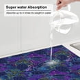 thumbnail image 4 of Uemuo Turtles Pattern Dish Drying Mat,16*18 inch Absorbent Dish Drainer Kitchen Counter,Large Size Dish Drying Pad for Countertops,Sinks,Draining Racks, 4 of 6