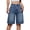 Medium Blue, variant on Women's Baggy Jeans Jorts Mid-Low Waisted Denim Y2K Hip-Hop Streetwear Shorts Summer Hot Pants