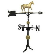 Whitehall Horse Traditional Weathervane, Gold-Bronze