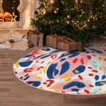 thumbnail image 5 of Sikiie Abstract Leopard Print Nativity Christmas Tree Skirt, Jesus Christian Winter Holiday Tree Mat Decoration(30-48IN)30", 5 of 6