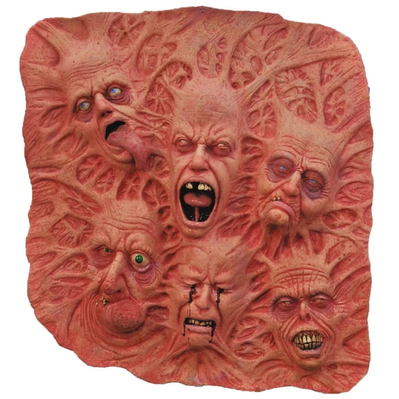 2' x 2' Slate Of Souls Latex Wall Decoration Halloween Prop