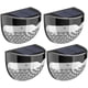 thumbnail image 1 of 4pcs Solar Fence Lights | Decorative Garden Light | Outdoor Wall Light Led, Wireless, | Perfect for Step Yard Patio, Stairs, 1 of 5
