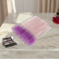 thumbnail image 4 of Unique Bargains 50 Pcs Lightweight Eyebrow Brushes for Business Travel Purple Nylon Plastic, 4 of 5