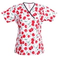 thumbnail image 1 of Women's Patterned Scrub Top Print Scrub Top, 1 of 3