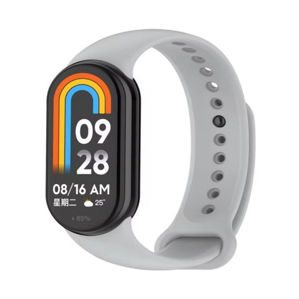 Correa de Silicona para Xiaomi Mi Band 8, Premium, Deportiva, Resistente al Agua