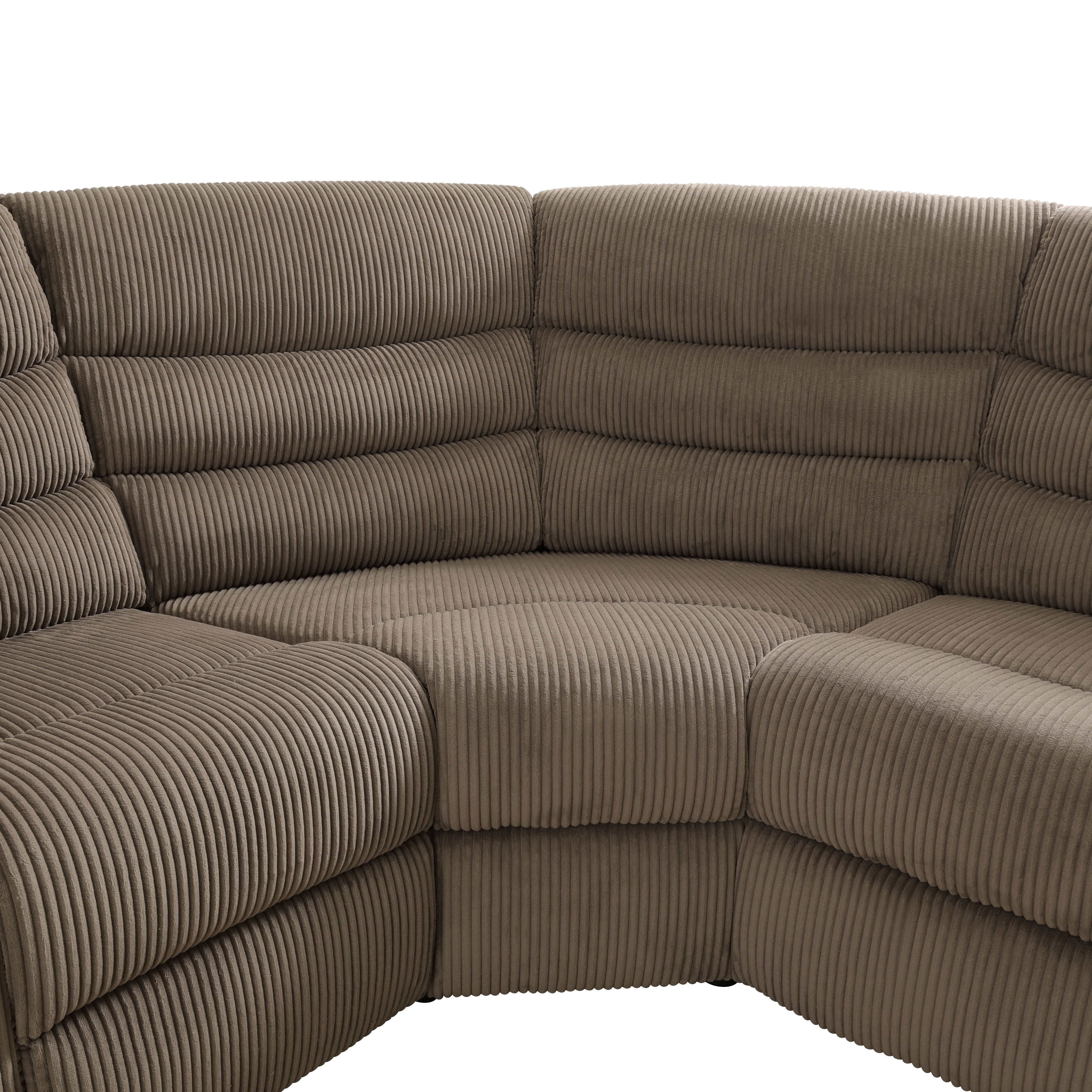 MAYEERTY Intelligent Sectional Recliner Sofa Set with Adjustable Reclining, Cup Holders & Storage Slot for Living Room