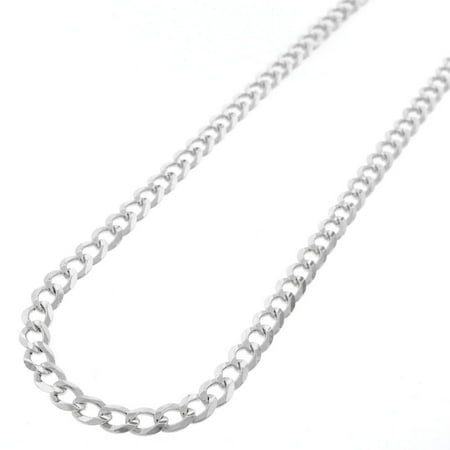 5mm Rolo Link Sterling Silver Italian 5mm Cuban Curb Link ITProlux Solid 925 Necklace Chain 18