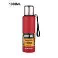 thumbnail image 1 of Taza de vacío 304, acero inoxidable, aislamiento, botella de agua, taza térmica portátil para deportes, rojo, 1000 ml Methold HA006362-09, 1 of 7