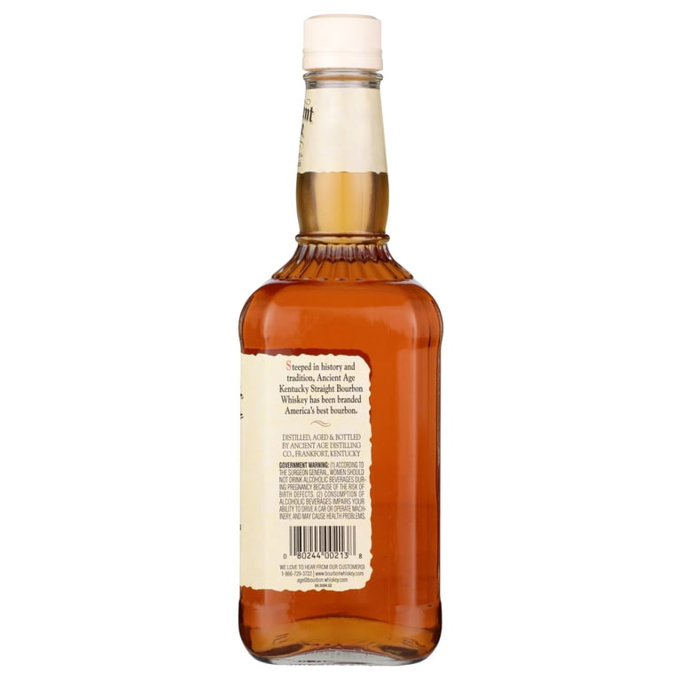 Ancient Age Kentucky Straight Bourbon Whiskey, 750ml, 80 Proof (40