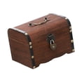 thumbnail image 4 of Caja de madera alcancía Vintage mayimx Hucha con cerraduras de corazón Caja del tesoro, 4 of 9